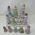 Set Of  12  Vintage Growing Up Birthday Girls   4-16  Missing  9 