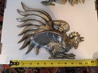  Vintage Raised Metal Roosters Chickens Wall Hanging Made In Japan 12  X 10 