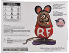Atlantis Rat Fink Ed Big Daddy Roth - Glow In The Dark Plastic Model Kit H1311