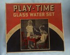 Vintage Akro Agate Play-time Glass Water Set Child s Toy 1930s  read 