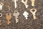 Vintage Antique Lot Flat Keys National Corbin Miller   Many Unknown   