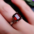 Mozambique Garnet Gemstone Handmade 925 Sterling Silver Jewelry Ring All Size