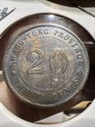 1920 China 20 Cents 92 5  Silver Coin