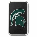 Michigan State University 1 Oz Silver Colorized Bar  in Tep 