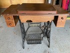 1910 Antique Singer Sewing Machine With Treadle Cabinet-working Original 945750