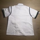 Khalet Single Breasted Adult Chef Coat Small White Short Sleeve Button G6a