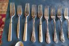 Vintage Lot Of 53 Various Makers Silver Plate Silverware Lot 25-1-e