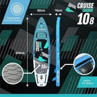 Bluefin Cruise Carbon Inflatable Sup Paddle Board 10 8   Kayak Kit - Blue
