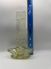Vintage Art Deco Style Glass Perfume Bottle Frosted Lady Stopper 10 5    Vanity