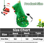 Cat Christmas Tree Costume Green Cloak Hat Outfit For Cats Small Dogs Holiday