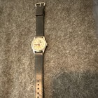 Vintage Bradley Disney Mickey Mouse Watch  Swiss mechanical  Black Band Runs 