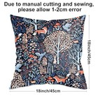 2 Pack Cute Retro Forest Fox Decor Throw Pillow Covers  18x18 Pillow Forest 993