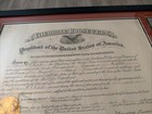 President Theodore Roosevelt Signed Appointment Document Custom Framed Psa 