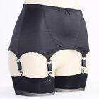 Allacki 6 Straps Retro Pull-on Satin Girdle Garter Belt Tummy Control Shapewear