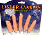 5 Finger Candles Funny Joke Happy Birthday Set Prank Gag Cake Middle Hand Wax 