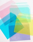 50 Clear Colored A2 Envelopes 10 Each Pink Green Yellow Purple   Blue Color New 