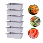 6 Pack Steam Table Pans Full Size 6in Deep Stainless Steel Catering Buffet Pan