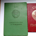 Ussr Documents  2 Passports  Birth Certificate  Passport Cover