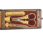 Rare Antique French Solid Silver-gilt Etui  Paris 1819-1838