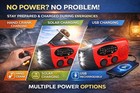 Hand Crank Emergency Solar Weather Radio 100000mah Power Bank Light For Camping