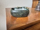 Japanese Bronze Suteiki  Edo  Meiji Scholars Gilt Goldfish Water Dropper Hokumo