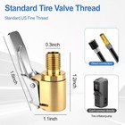 2 Pack Tire Air Chuck With Clip Adapter  8mm Air Chuck Quick Connect  Brass Lock
