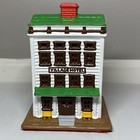 Vintage Byron Molds Ceramic Christmas Village Hotel Luminary House Hand Painted