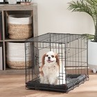 Heavy-duty Folding Dog Crate Steel Pet Kennel Small Size House Training New