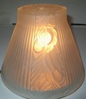 Vintage Art Deco Frosted Glass Table Lamp Shade - Great Condition 