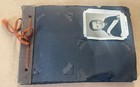 Vtg 1940s B w Photo Album Wartime Scrapbook Soldiers Family Kids Women 75 Photos
