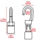 Paracord Planet Shock Cord Open End Hooks -heavy Duty Bungee shock Cord End Hook
