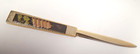 Vtg Japanese Letter Opener Metal Etched Pagoda Temple Scene Japan Label 6 75 
