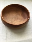 Vintage Kamani Wood Bowl Handcrafted Philippines Mcm 5 5   diameter