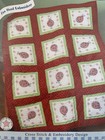 Jack Dempsey Stamped Embroidery Cross Stitch Ladybug Quilt Blocks 9    12 pkg