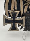 Gorgeous Wwi Ww1 Imperial German Four-place Medal Bar Iron Cross 2nd Class  Etc 
