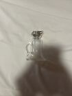 Whisky Noggin Antique Sterling Silver   Glass Claret Jug - Made In 1899
