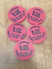 5 Landmark Casino Hotel No Cash Value 1 Free Play Token Chip - Las Vegas Nevada