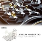 Wsere 100pcs Pricing Tags Small Price Tags Labels With String For Jewelry Cl   