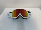 Smith Optics Project Snow Goggles White With Anti Fog Red Sol-x Mirror Lens