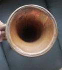 Solid Copper   Brass Bugle Horn Us Military  Calvary Style W mouthpiece