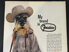 Vtg 1960s Friskies Dog Food-terrier- Cowboy Hat-my Brand Is Friskies