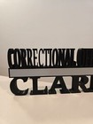 Made To Order - Thin Grey Line Corrections Desk Name Plate Custom Rank   Name