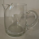 Vintage White Horse Scotch Whisky Clear Glass Pub Pitcher