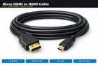 6ft Micro Hdmi To Hdmi Adapter Cable 4k 1080p For Fpv Monitor Drone Display
