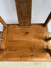 Chinese 19th Century Fabulous Carved Elm Wood Horseshoe Monk Chair