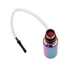 Rainbow Mini Glass Water Pipe Hookah Smoking Herb Tobacco Pipes Removable