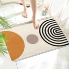 Mid-century Abstract Modern Imitation Cashmere 2 3  X 1 5   rectangular  Boho