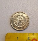 Netherlands Antilles 25 Cents Coin 1997 Bu