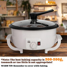 800g Home Coffee Roaster With Timer   Non-stick  110v 1200w Power