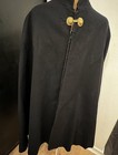 Police Officer   s Heavy Duty Black Wool Cape 46-48   chest Black  Vintage 